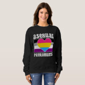 Sweatshirt Asexual Panromantic Pride Flag Cute  Ace Aesthetic (Devant entier)