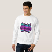 Sweatshirt "Ashes Reign - Psychedelic Bat Silhouette Tee" (Devant entier)
