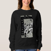 Sweatshirt Asian Japanese samurai fighter (Devant)