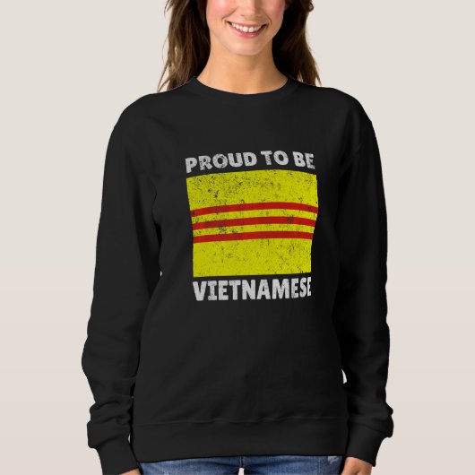 Sweatshirt Asie Vietnam Vietnam Viêt Kieu Fierté Fière Stro (Devant)