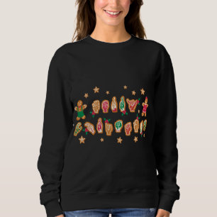 Sweatshirt ASL Christmas American Sign Language Gingpain H