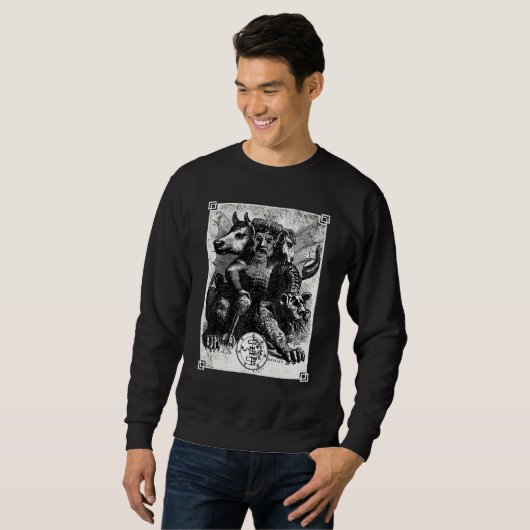 Sweatshirt Asmoday Asmodeous Asmodai Devil Goetia Devil Princ (Devant entier)