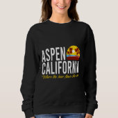 Sweatshirt Aspen Californie Où La Bière Flux Comme Le Vin 2 (Devant)