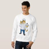 Sweatshirt Assiette du chef Tiger Cook (Devant entier)