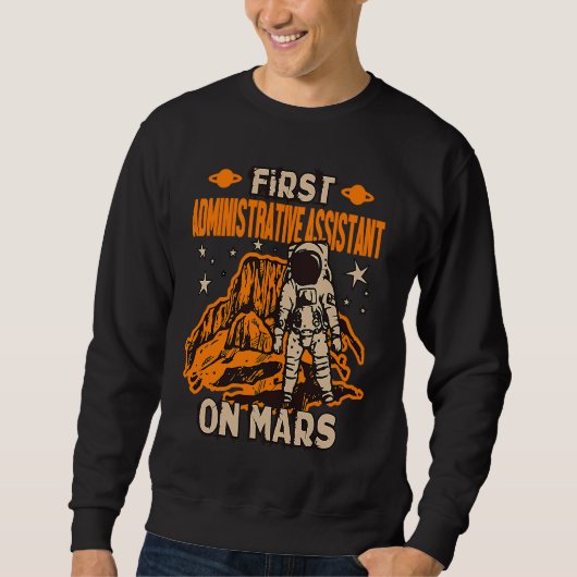 Sweatshirt Assistant administratif astronaute (Devant)