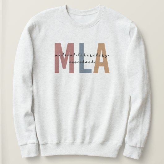 Sweatshirt Assistant de laboratoire Médicale MLA (Design devant)