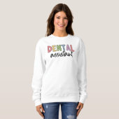 Sweatshirt Assistant dentaire | Cadeaux pour dentiste adjoint (Devant entier)