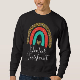 Sweatshirt Assistant Dentaire Léopard Infirmière Dentaire Ass