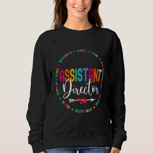 Sweatshirt Assistant Director Appreciation Week Theater Nursi (Devant)