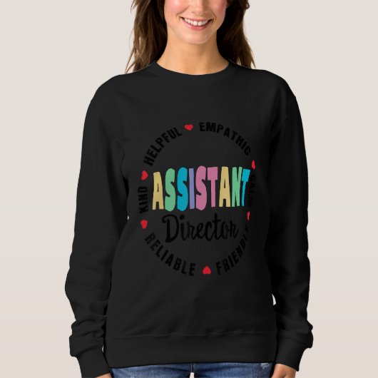Sweatshirt Assistant Director Appreciation Week Theater Nursi (Devant)