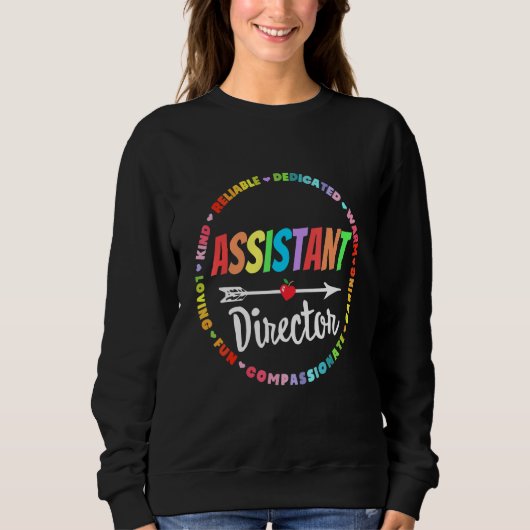 Sweatshirt Assistant Director Appreciation Week Theater Nursi (Devant)