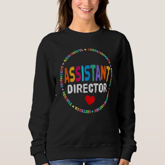 Sweatshirt Assistant Director Appreciation Week Theater Nursi (Devant)