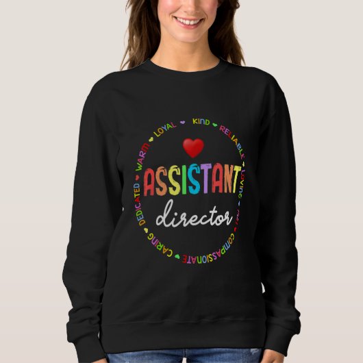 Sweatshirt Assistant Director Appreciation Week Theater Nursi (Devant)