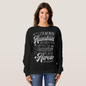 Sweatshirt Assistant enseignant Même les enseignants ont beso (Devant entier)