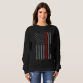 Sweatshirt Assistant Exécutif Vintage US Drapeau Pour Hommes (Devant entier)