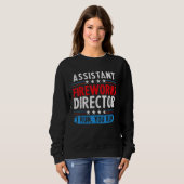 Sweatshirt Assistant Fireworks Director If I Run You Run 4th  (Devant entier)