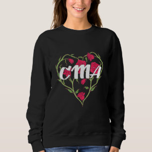 Sweatshirt Assistant Médicale certifié Cma Heart Rose