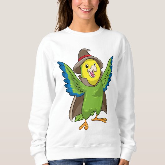 Sweatshirt Assistant Parrot en tant qu'assistant avec Casquet (Devant)