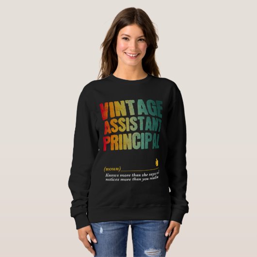 Sweatshirt Assistant Principal Appreciation Week Back to Scho (Devant entier)