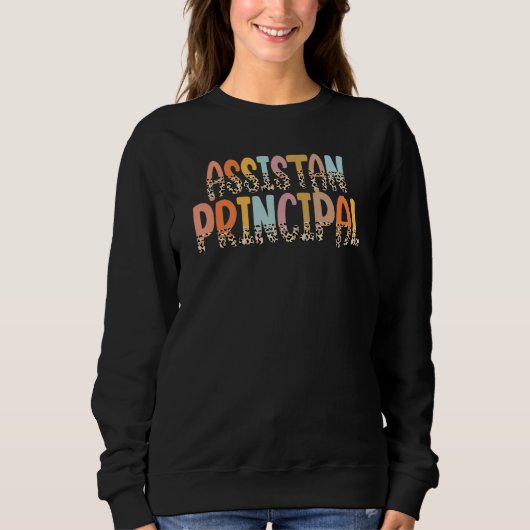 Sweatshirt Assistant Principal Boho Teach Love Inspire Back T (Devant)