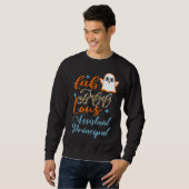 Sweatshirt Assistant Principal Halloween Fab Boo Lous Leopard (Devant entier)