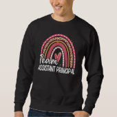 Sweatshirt Assistant Principal Rainbow Boho Back To School Te (Devant)