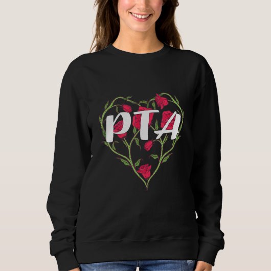 Sweatshirt Assistant Rose cardiaque PTA (Devant)