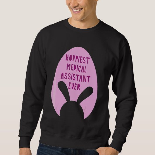 Sweatshirt Assistante médicale la plus heureuse du monde Prof (Devant)