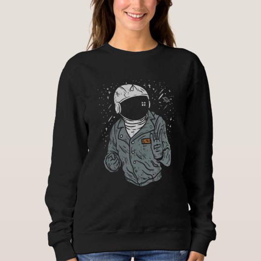 Sweatshirt Astro Punk Astronaut Space Punk Astropunk (Devant)