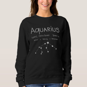 Sweatshirt Astrologie de l'Horoscope d'Aquarius Signal étoil