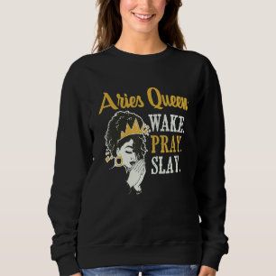 Sweatshirt Astrologue Aries Queen Astrologie Zodiac Sign Horo