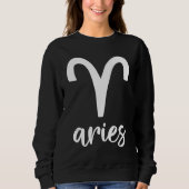 Sweatshirt Astrology Aries Zodiac (Devant)
