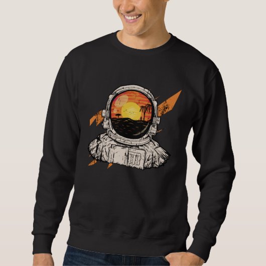 Sweatshirt Astronaut and beach (Devant)