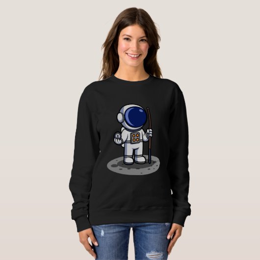 Sweatshirt Astronaut Billiards Adventure (Devant entier)