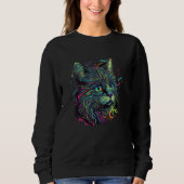 Sweatshirt Astronaut Cat Space Cat Galaxy Kitten 1 (Devant)