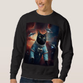 Sweatshirt Astronaut de chat galactique (Devant)