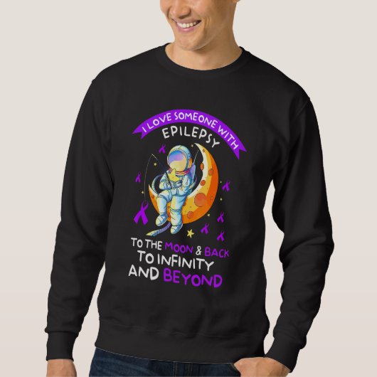 Sweatshirt Astronaut Epilepsie Sensibilisation Aimer Quelqu'U (Devant)