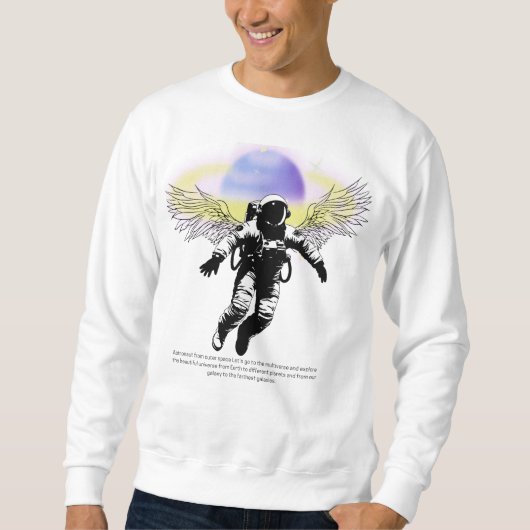 Sweatshirt Astronaut from outer space  (Devant)