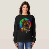 Sweatshirt Astronaut German Shepherd Dog (Devant entier)