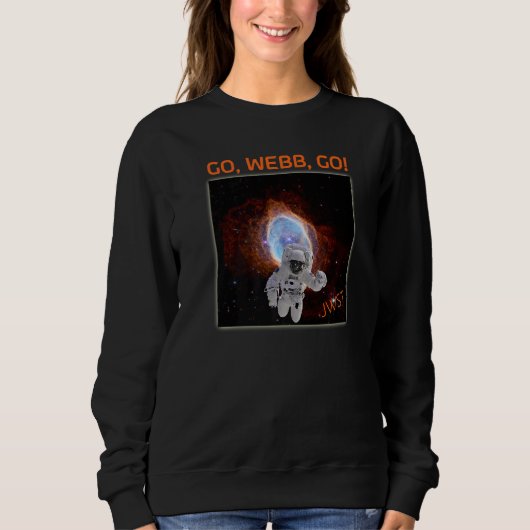 Sweatshirt Astronaut in Southern Ring Nebula Webb Space Teles (Devant)