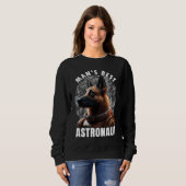Sweatshirt Astronaut K 9 Malinois Space Suit Man's best Astro (Devant entier)