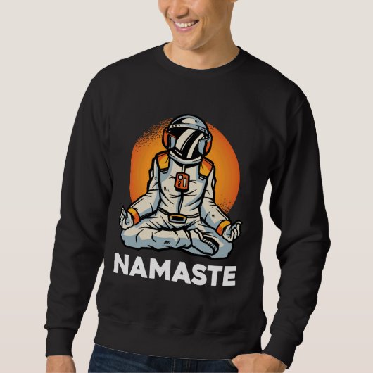 Sweatshirt Astronaut Namaste (Devant)