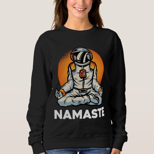 Sweatshirt Astronaut Namaste (Devant)