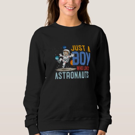 Sweatshirt Astronaut Planètes spatiales Galaxie Astronomie En (Devant)