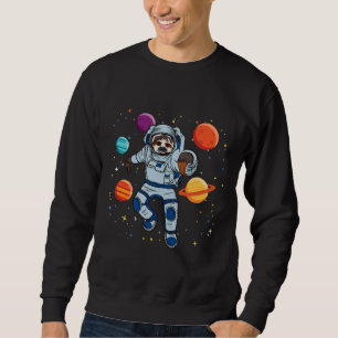 Sweatshirt Astronaut Sloth Dans L'Espace