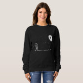 Sweatshirt Astronaut Space Golf Player Funny Galaxy Space Lov (Devant entier)