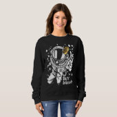 Sweatshirt Astronaute Attrape Bitcoin Acheter Bitcoin Cyber S (Devant entier)