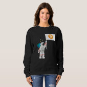 Sweatshirt Astronaute Crypto Cryptomonnaies Commerçant de Cry (Devant entier)
