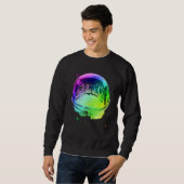Sweatshirt Astronaute De Grenouille Dans Casque Spatial (Devant entier)