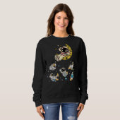 Sweatshirt Astronaute de la Galaxie spatiale (Devant entier)